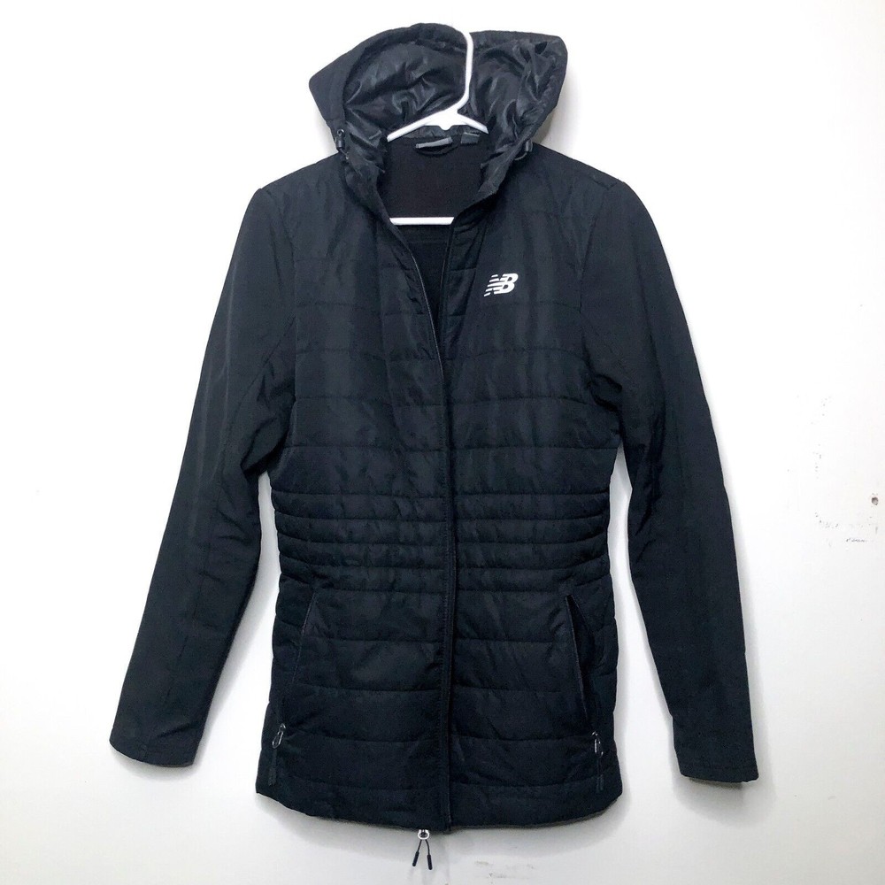 New Balance Women's M Rain Coat Jacket, Black